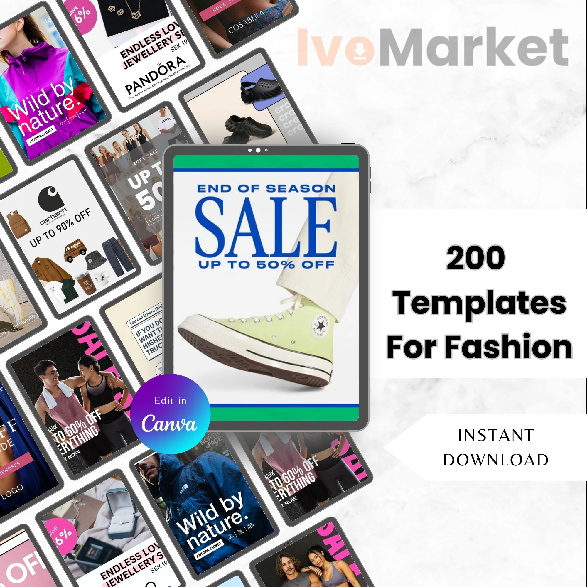 200+ Editable Canva Templates for Fashion Brands