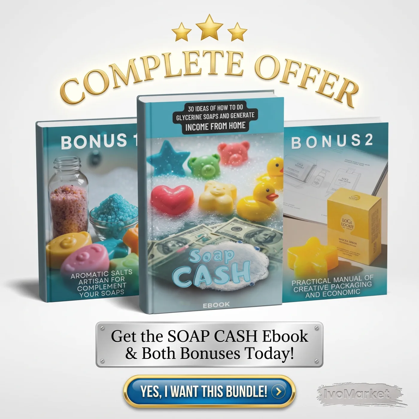 Soap Making Business Bundle: 30 Recipes & Bonus Guides