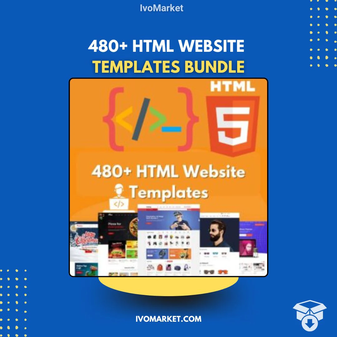480+ HTML Website Templates Bundle 2025