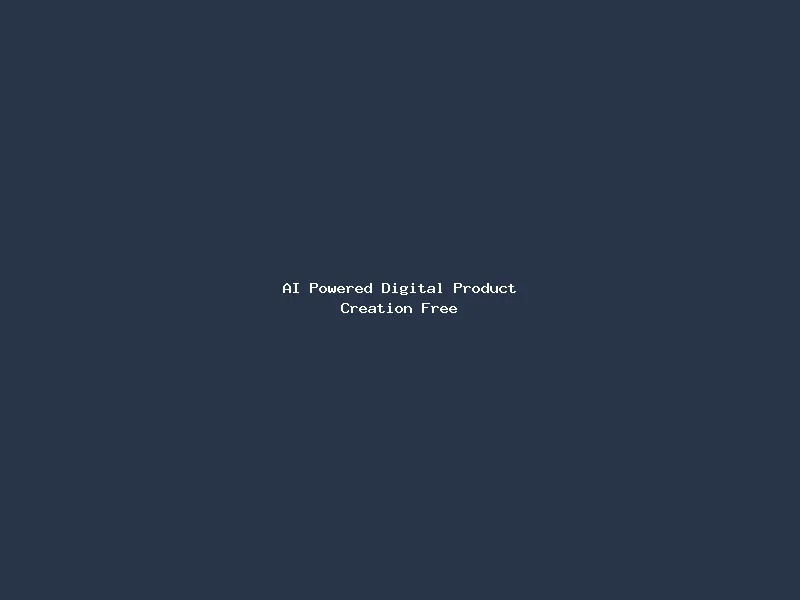 AI Powered Digital Product Creation Free