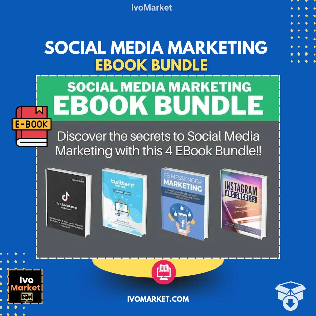 Social Media Marketing eBook Bundle – Master TikTok, Facebook, Instagram & Twitter