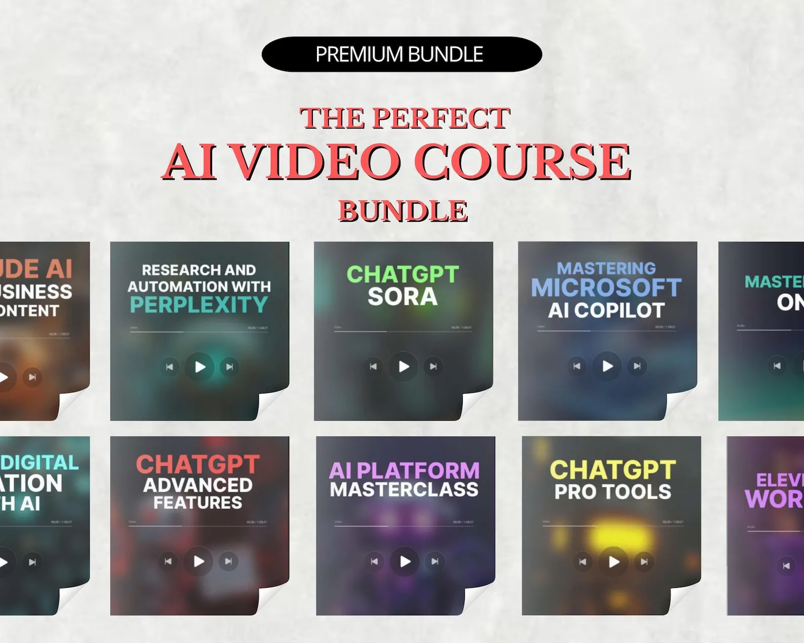 Best 2025 AI Video Course Bundle – Learn to Sell, Build Passive Income, and Master AI Tools