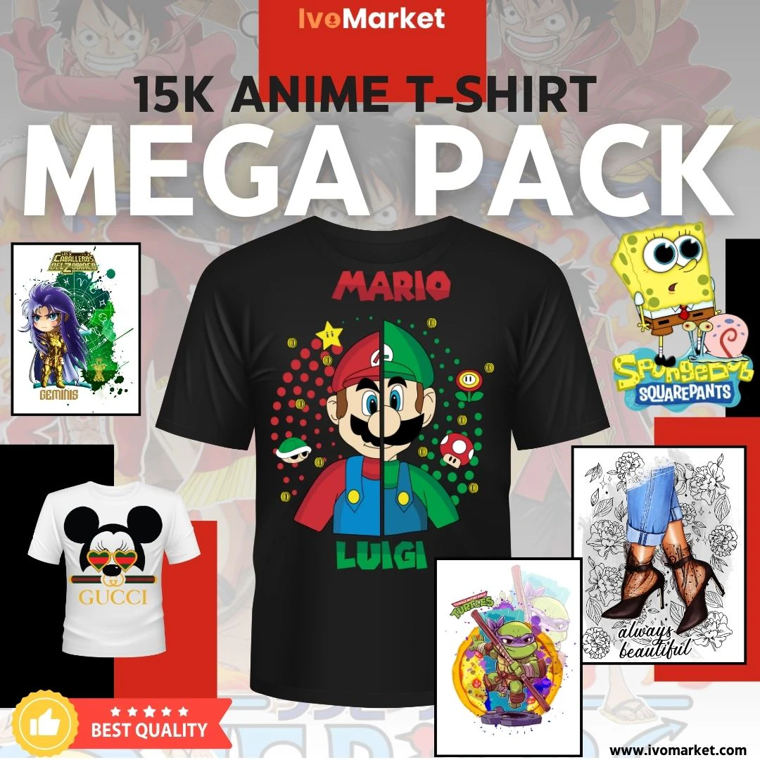15,000 Editable T-Shirt Designs – Mega Bundle
