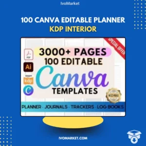 100 Plantillas Editables de Canva para Planificadores KDP