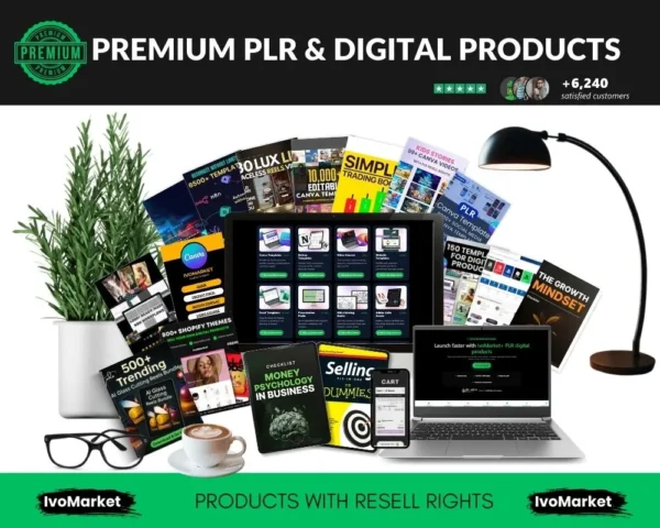 Mega Digital PLR Bundle — Ivomarket (Commercial Rights)