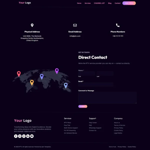 IPTV WordPress Website Template – Built for Elementor & Hello Theme - Image 2