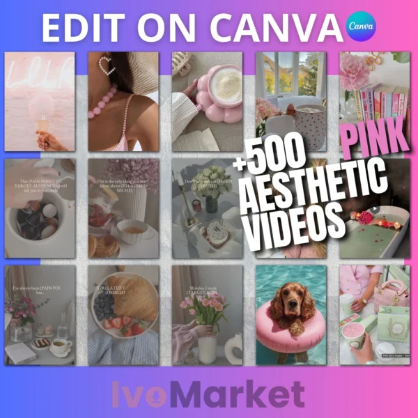 pink aesthetic video bundle
