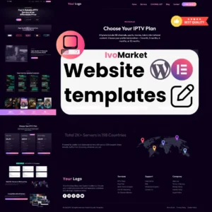 IPTV WordPress Website Template – Built for Elementor & Hello Theme