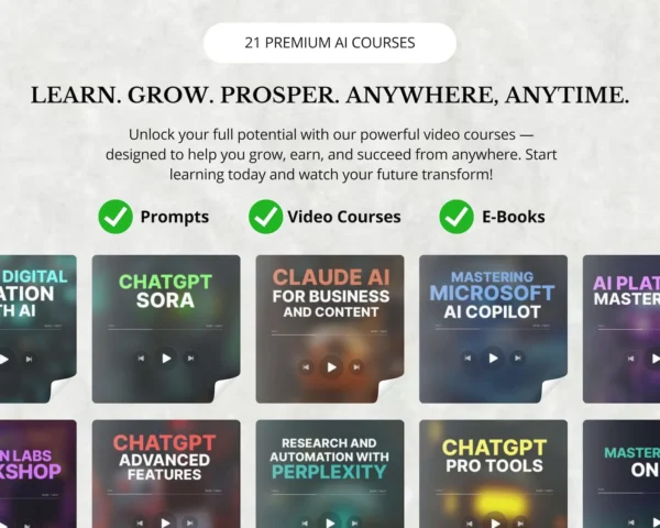 Best 2025 AI Video Course Bundle – Learn to Sell, Build Passive Income, and Master AI Tools - Image 2