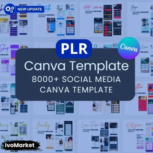 8000+ Social Media Canva Templates PLR Bundle