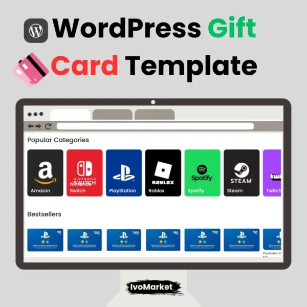 WordPress Gift Card Template – Import with All-in-One WP Migration | IvoMarket
